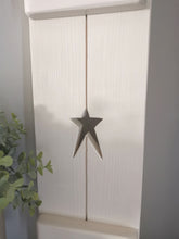 Load image into Gallery viewer, Wooden Shutters, rustic home decor, star decor, heart decor, handmade wooden panels,