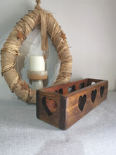 Load image into Gallery viewer, Double sided chunky wooden heart crate - Large Hearts
