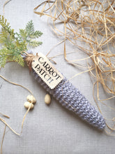Load image into Gallery viewer, Hand knitted Jumbo carrots with cotton tags