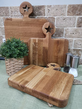 Load image into Gallery viewer, Oak - Solid Wood Star Chopping Boards