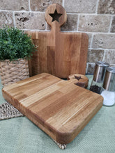 Load image into Gallery viewer, Oak - Solid Wood Star Chopping Boards