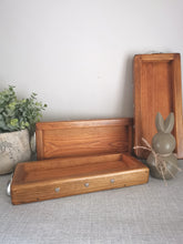 Load image into Gallery viewer, Low Shallow Wooden tray , table centerpiece