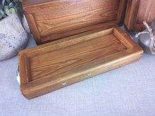 Load image into Gallery viewer, Low Shallow Wooden tray , table centerpiece