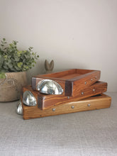 Load image into Gallery viewer, Low Shallow Wooden tray , table centerpiece