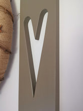 Load image into Gallery viewer, Wall Art Heart, Decorative wall panel, heart wall hanging, wall art, heart decor, home interiors, rustic wooden heart panel