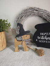 Load image into Gallery viewer, Halloween decor, Womble Dog Witch
