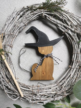 Load image into Gallery viewer, Halloween decor, Womble Cat Witch
