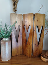 Load image into Gallery viewer, Set of 3 Bifold Heart Panels
