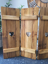 Load image into Gallery viewer, Wide wooden shutter panels - 70cm High