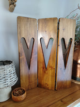 Load image into Gallery viewer, Set of 3 Bifold Heart Panels