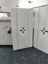 Load image into Gallery viewer, Bifold Wooden Shutters Freestanding