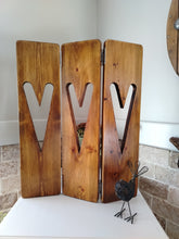 Load image into Gallery viewer, Set of 3 Bifold Heart Panels