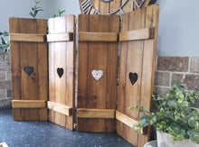 Load image into Gallery viewer, Wide wooden shutter panels - 70cm High