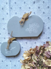 Load image into Gallery viewer, Set of Two Wooden Pumpkins - Grey