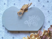 Load image into Gallery viewer, Set of Two Wooden Pumpkins - Grey