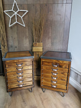 Load image into Gallery viewer, Beautiful Pair of Handmade Drawer Units