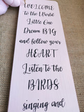 Load image into Gallery viewer, Large Nursery Sign