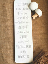 Load image into Gallery viewer, Large Nursery Wooden sign