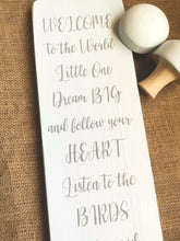 Load image into Gallery viewer, Large Nursery Wooden sign