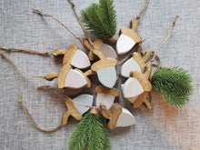 Load image into Gallery viewer, Solid Wood Handmade Acorns