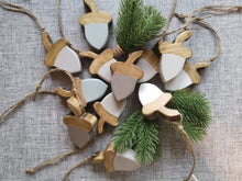 Load image into Gallery viewer, Solid Wood Handmade Acorns