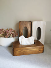 Load image into Gallery viewer, Wooden Tissue Box Holder