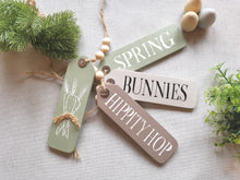 Load image into Gallery viewer, Slim Wooden Spring Hanging Tags