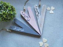 Load image into Gallery viewer, Wooden Heart - Love Lettering