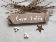 Load image into Gallery viewer, Rustic wooden Carrot Patch sign, Spring decor Farmhouse Country kitchen, Easter decoration