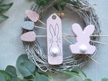 Load image into Gallery viewer, Wooden Egg Decorations , flower pick, Set of Five