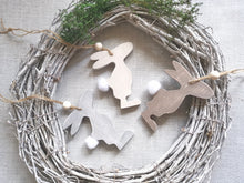 Load image into Gallery viewer, Hanging wooden Bunny
