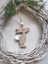 Load image into Gallery viewer, Hanging wooden Bunny