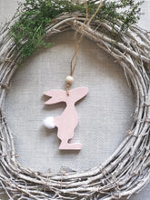 Load image into Gallery viewer, Hanging wooden Bunny