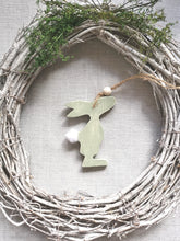 Load image into Gallery viewer, Hanging wooden Bunny