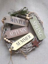 Load image into Gallery viewer, Wooden Tags, Set of all 4 Seasons