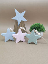 Load image into Gallery viewer, Wooden Star with beads
