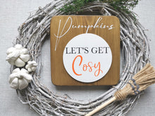 Load image into Gallery viewer, Wooden Autumn Pumpkin Sign