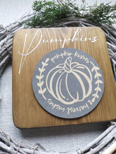 Load image into Gallery viewer, Wooden Autumn Pumpkin Sign