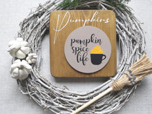 Load image into Gallery viewer, Wooden Autumn Pumpkin Sign