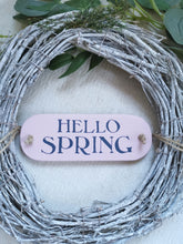 Load image into Gallery viewer, Wooden Tag for Spring / Easter wreath