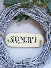 Load image into Gallery viewer, Wooden Tag for Spring / Easter wreath