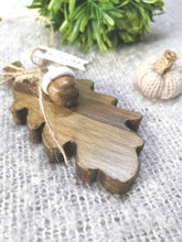 Load image into Gallery viewer, Wooden Hanging Oak Leaf & Wooden Acorn - children gift keepsake memory Teachers Gift Autumn home decor New Home Gift