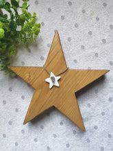 Load image into Gallery viewer, Freestanding Wooden Star, personalised gifts, Home Decor, interior accents, chunky star decor