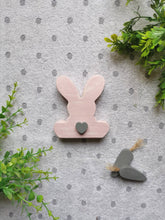 Load image into Gallery viewer, Wooden Easter Rabbit, gift ornament , Nursery decor, Mothers Day , Housewarming Present, Easter home decor