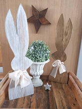 Load image into Gallery viewer, Large Wooden Rabbit, spring decor, Home Interiors