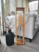 Load image into Gallery viewer, Tall wooden handmade light
