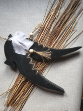 Load image into Gallery viewer, Pair of wooden Witches shoes
