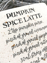 Load image into Gallery viewer, Square Autumn Pumpkin Spice Sign
