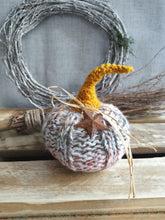Load image into Gallery viewer, Knitted Pumpkins with long stalks

