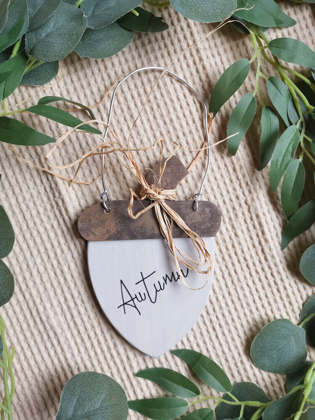 Wooden Acorns, 3d decor, Autumn styling, hanging Acorns